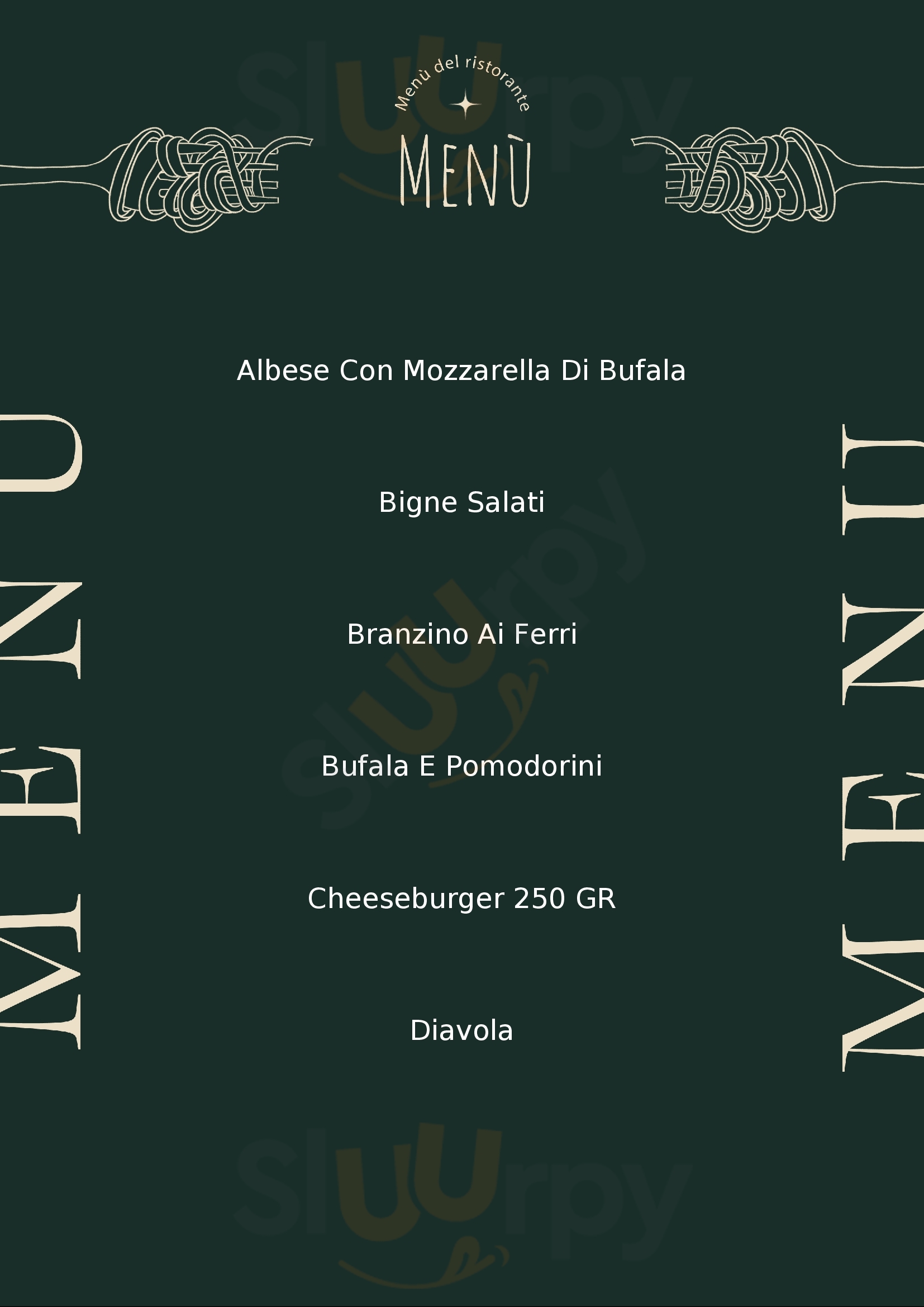 Totà³ Pizza Ivrea menù 1 pagina