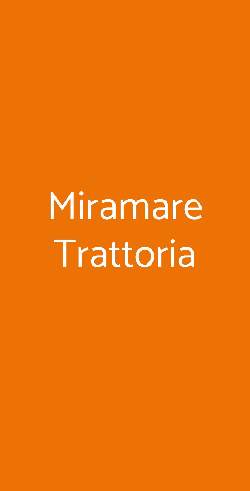 Miramare Trattoria Trapani menù 1 pagina