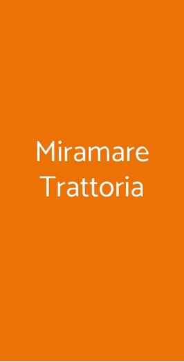 Miramare Trattoria, Trapani