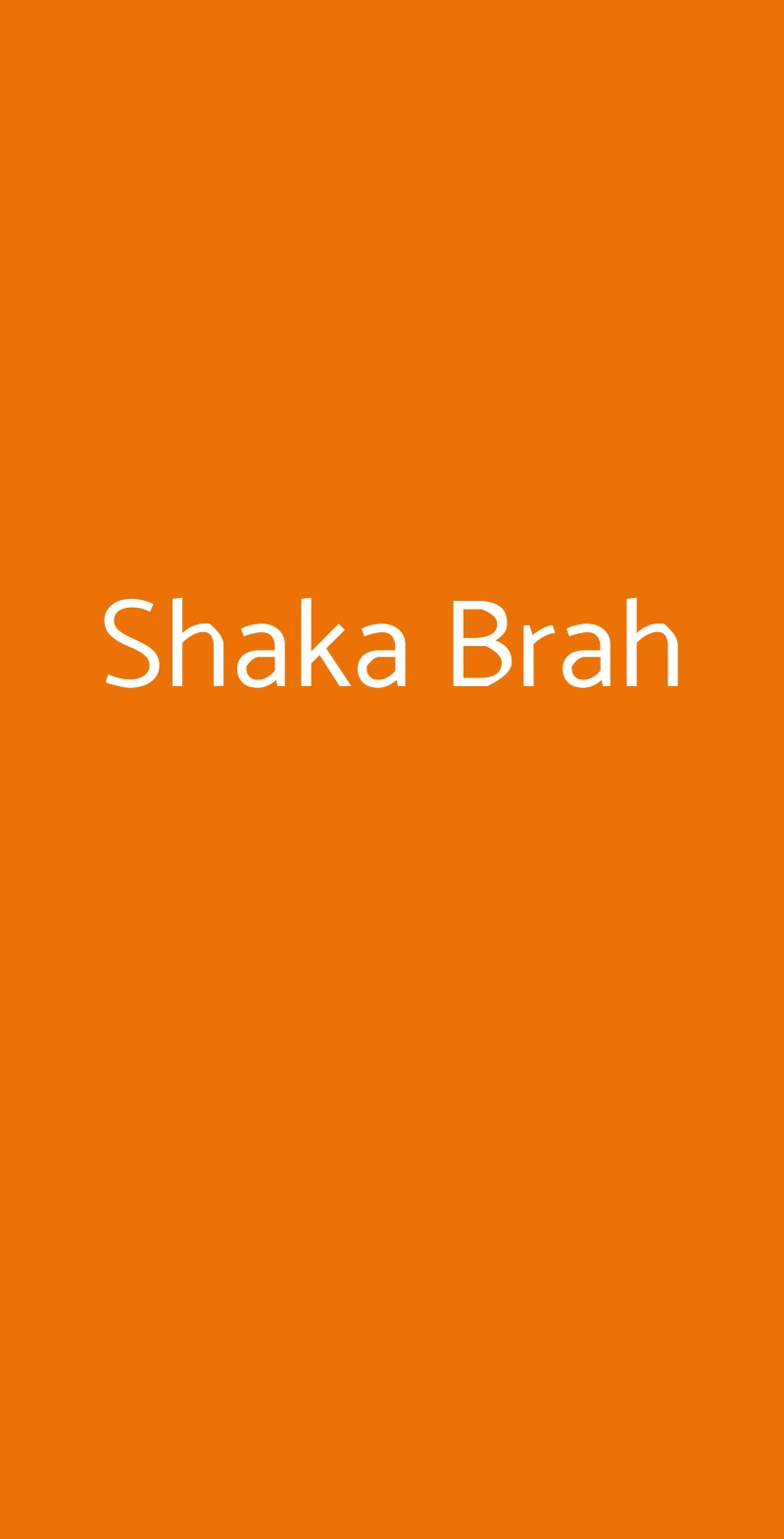 Shaka Brah Torino menù 1 pagina