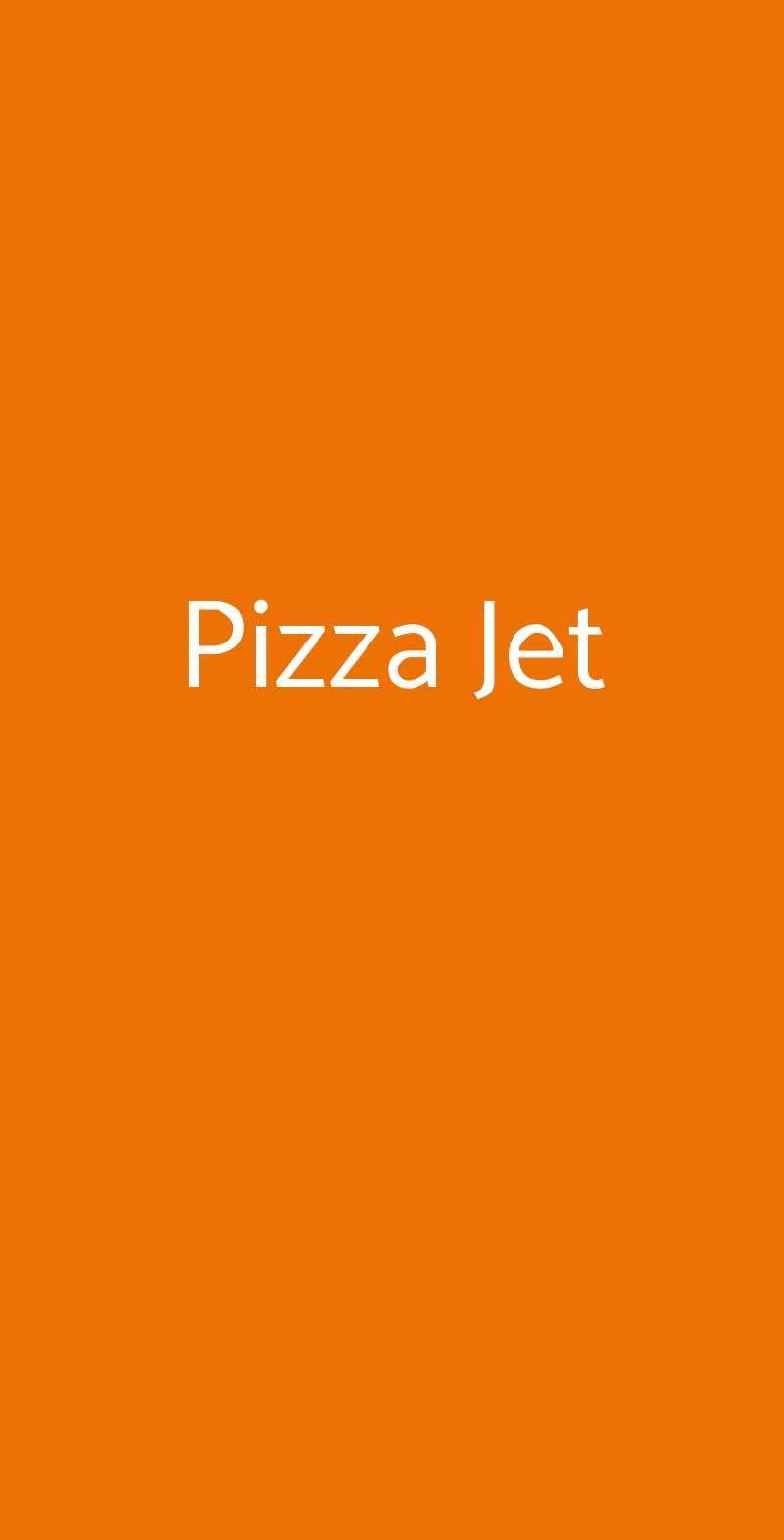Pizza Jet Torino menù 1 pagina