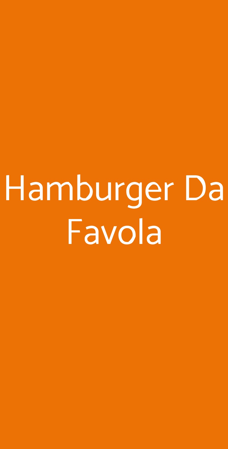 Hamburger Da Favola Torino menù 1 pagina