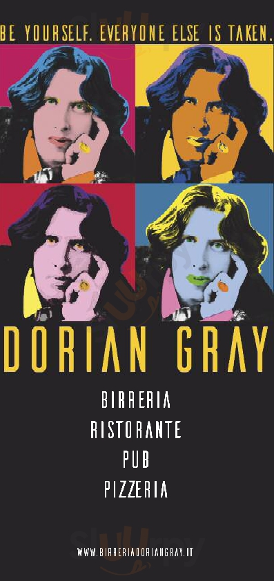 Dorian Gray Pub Torino menù 1 pagina