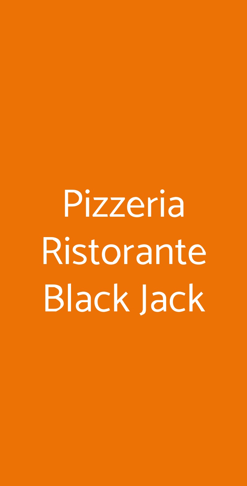 Pizzeria Ristorante Black Jack Torino menù 1 pagina