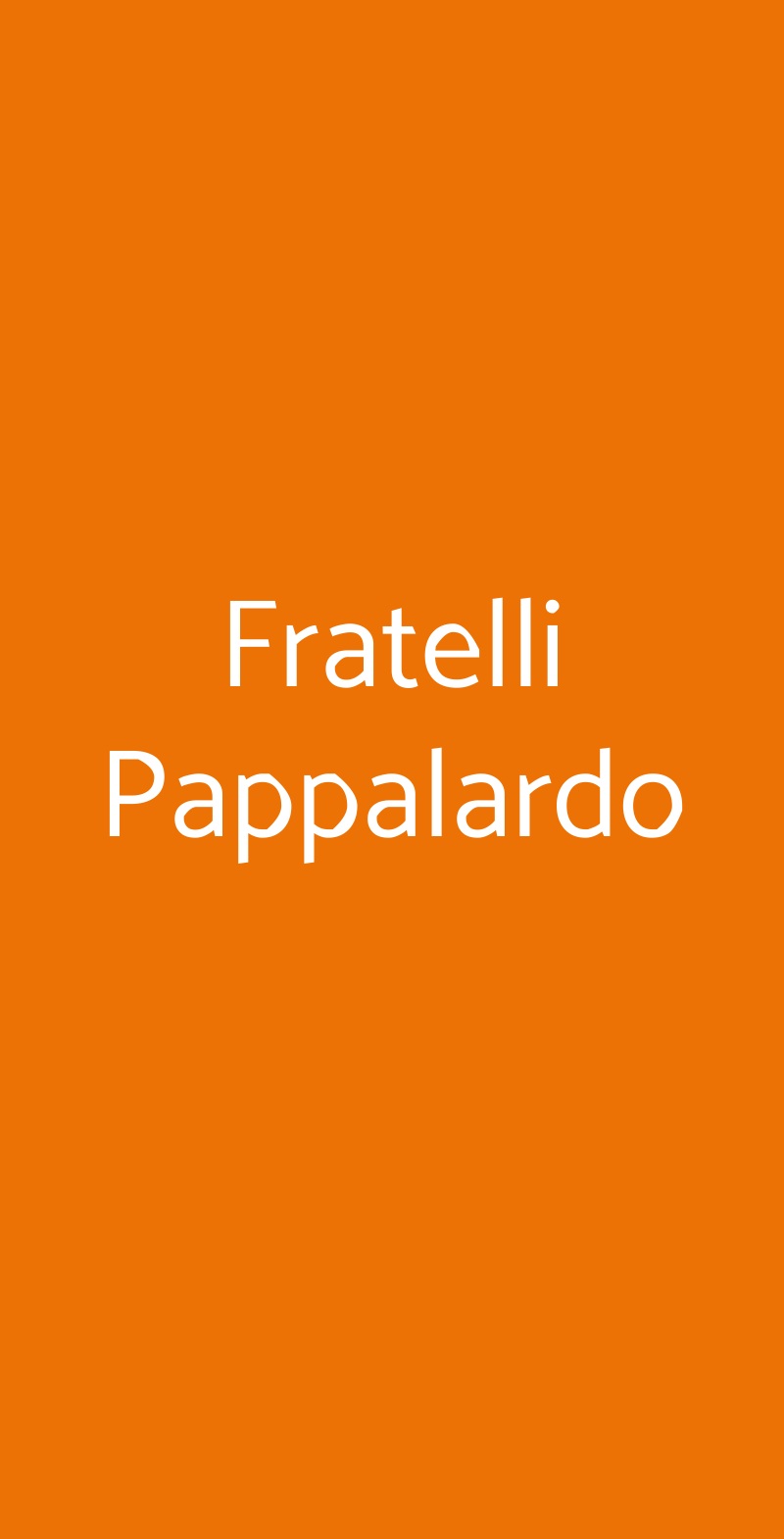 Fratelli Pappalardo Marsala menù 1 pagina