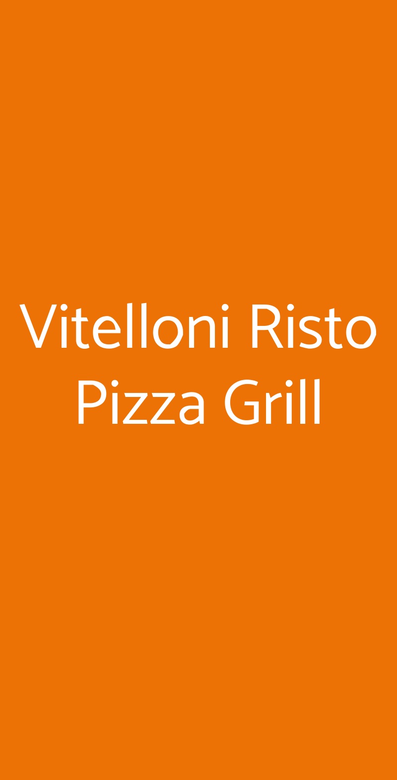 Vitelloni Risto Pizza Grill Pinerolo menù 1 pagina