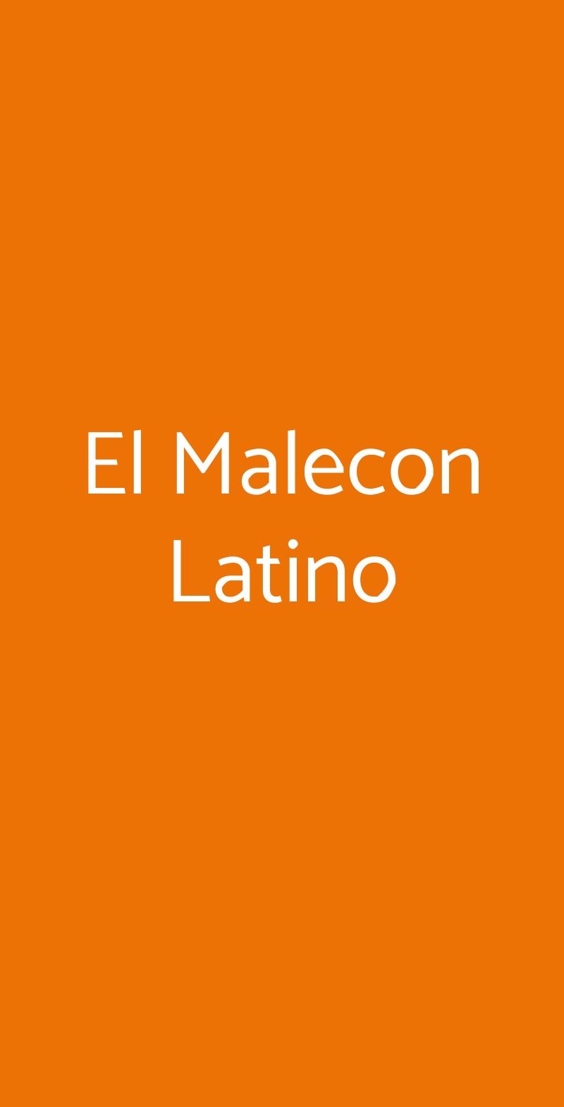 El Malecon Latino Torino menù 1 pagina