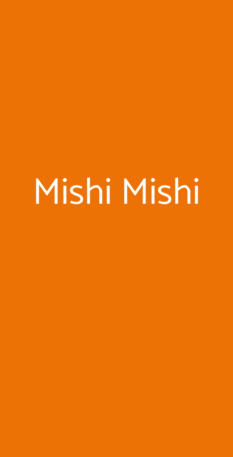Mishi Mishi Beinasco menù 1 pagina