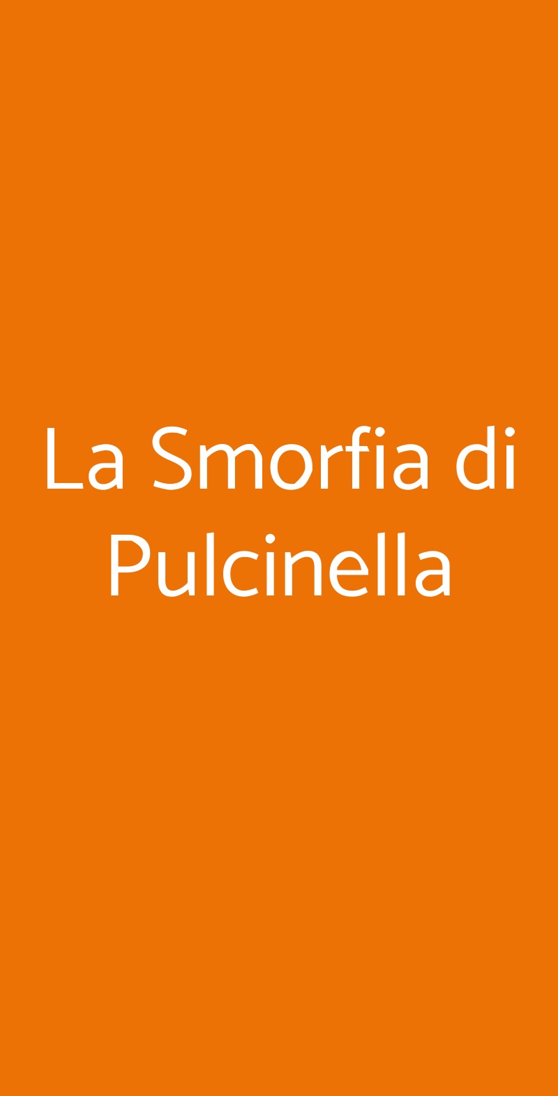 La Smorfia di Pulcinella Lombardore menù 1 pagina