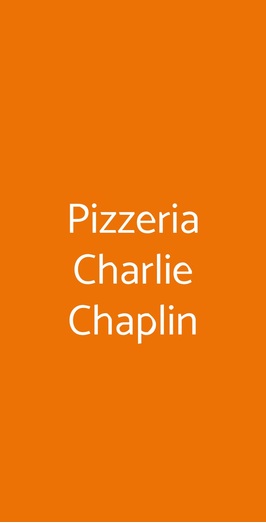Pizzeria Charlie Chaplin, Torino