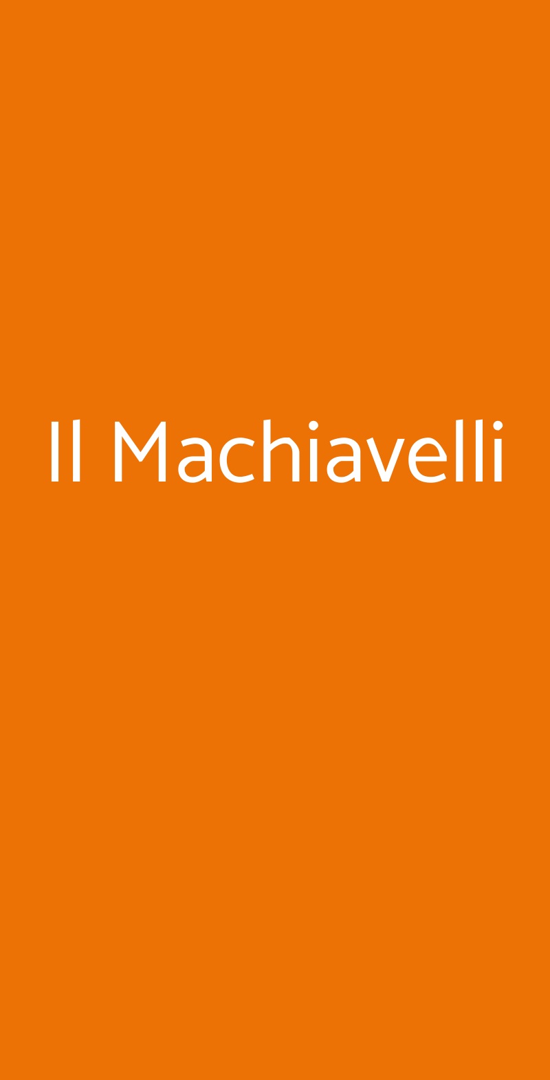 Il Machiavelli Serrastretta menù 1 pagina