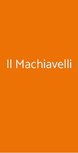 Il Machiavelli, Serrastretta