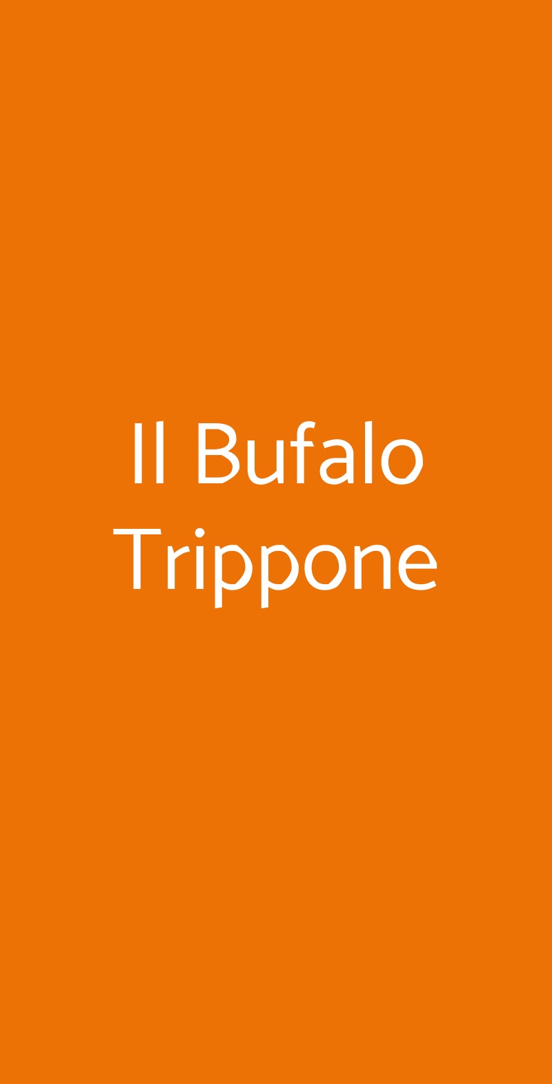 Il Bufalo Trippone Firenze menù 1 pagina