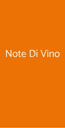 Note Di Vino, Firenze