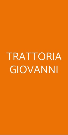 Trattoria Giovanni, Firenze