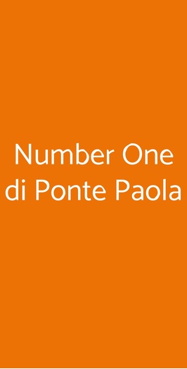 Number One Di Ponte Paola, Leini