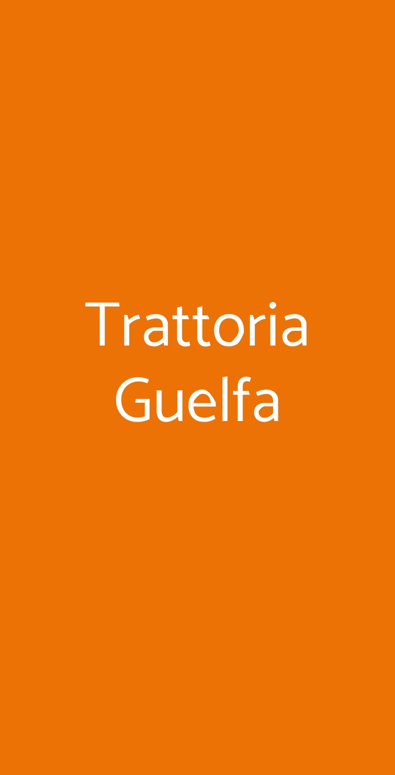Trattoria Guelfa Firenze menù 1 pagina