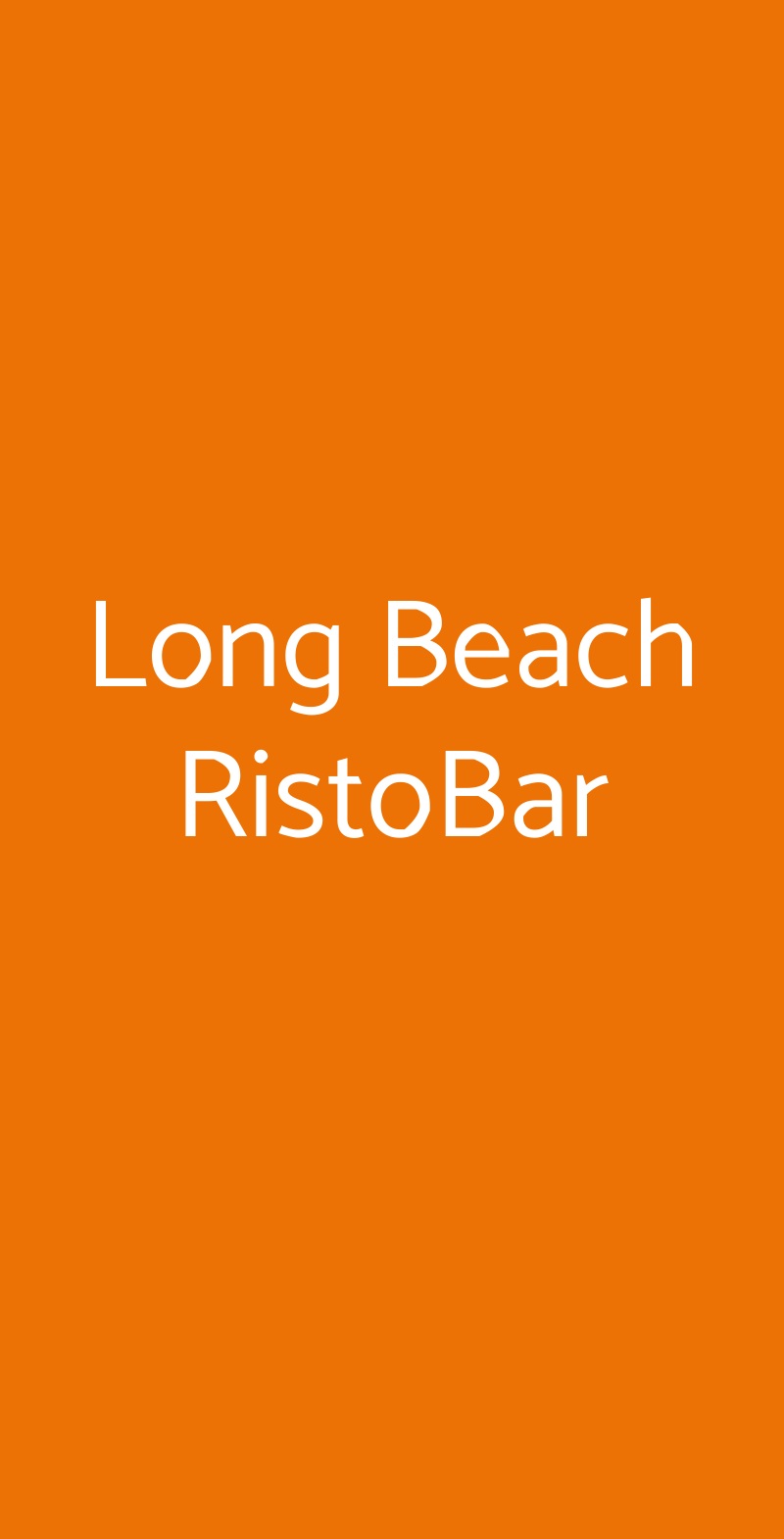 Long Beach RistoBar Crotone menù 1 pagina