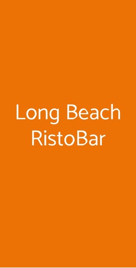 Long Beach Ristobar, Crotone