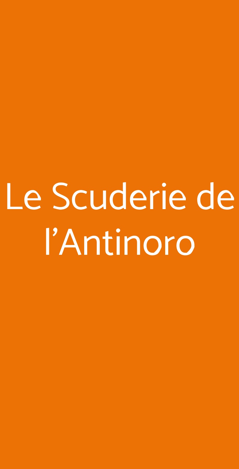 Le Scuderie de l'Antinoro Montelupo Fiorentino menù 1 pagina