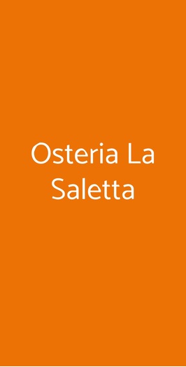 Osteria La Saletta, Certaldo