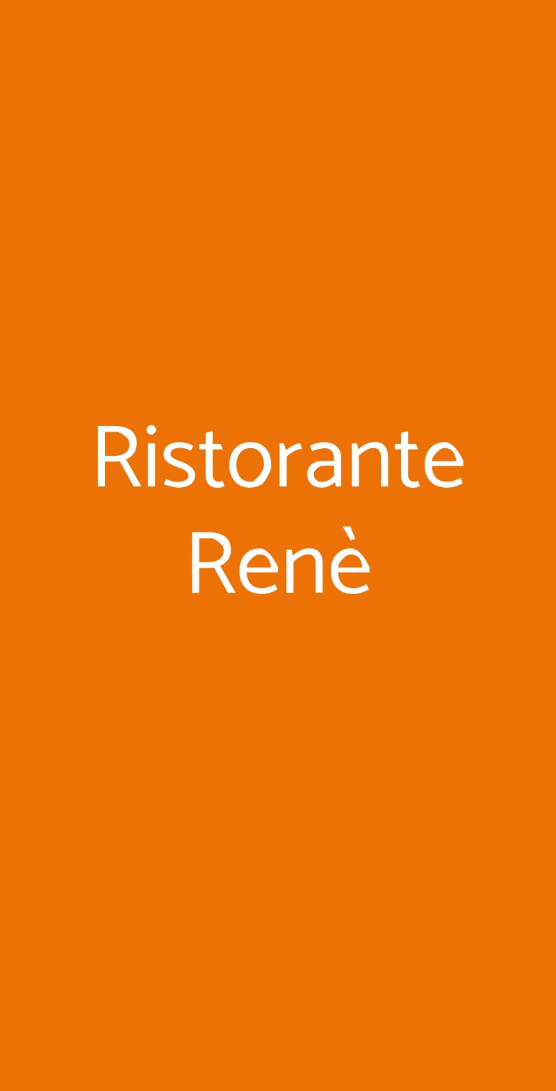 Ristorante Renè Settimo Torinese menù 1 pagina