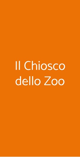 Il Chiosco Dello Zoo, Torino