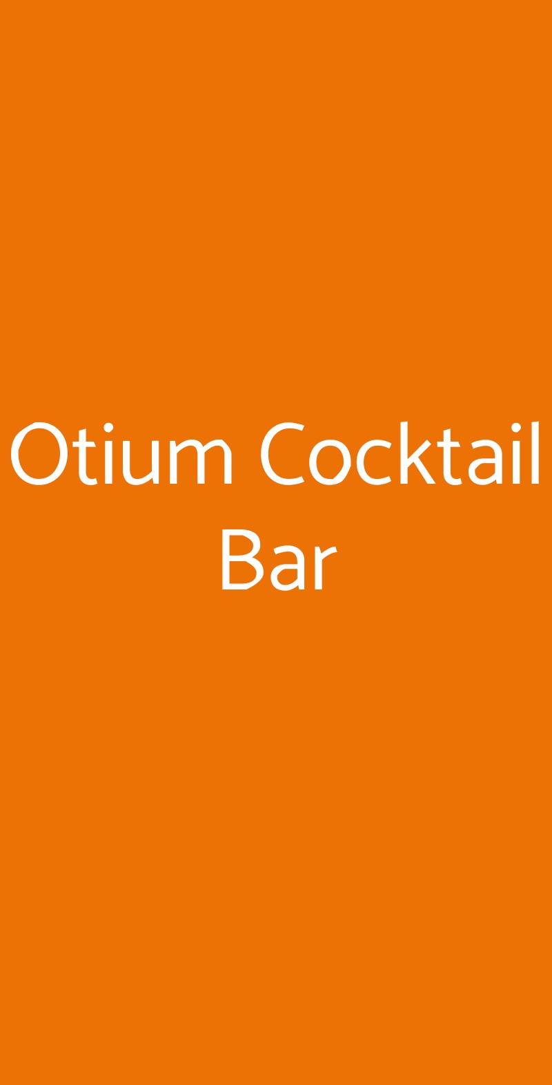 Otium Cocktail Bar Lastra a Signa menù 1 pagina