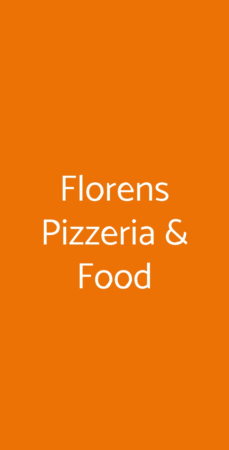 Florens Pizzeria & Food Firenze menù 1 pagina
