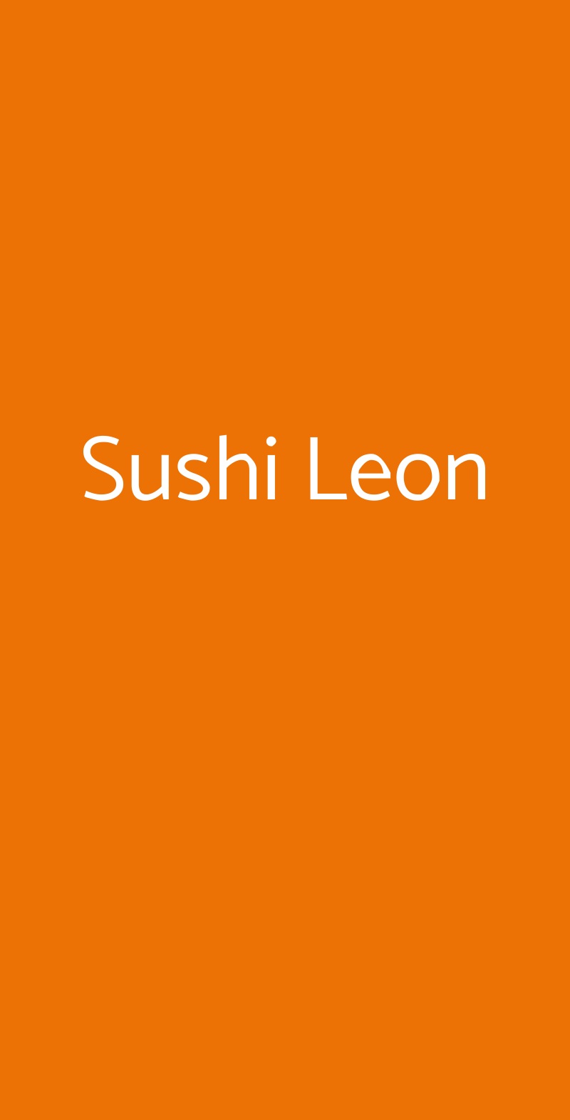 Sushi Leon Torino menù 1 pagina