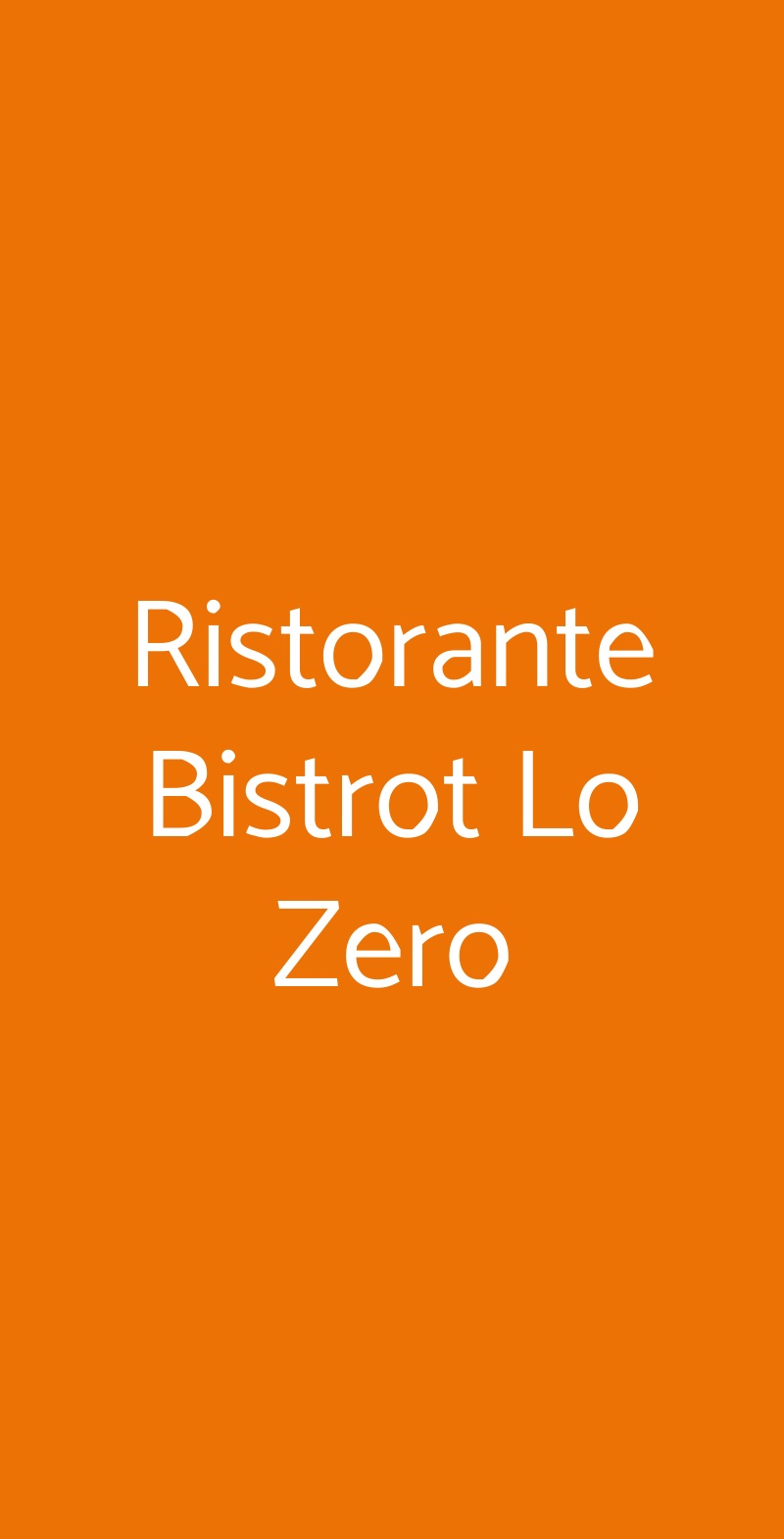 Ristorante Bistrot Lo Zero, Montespertoli