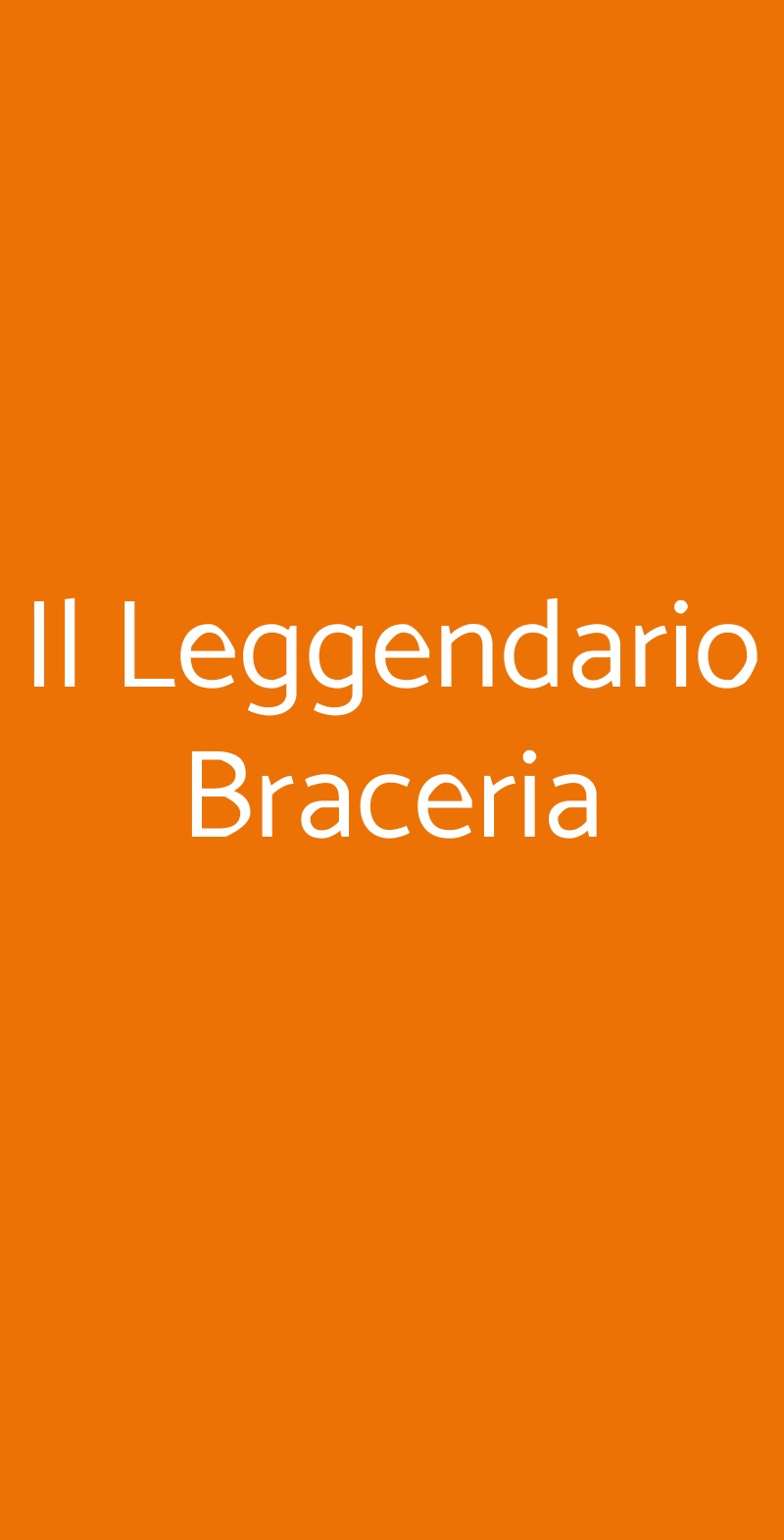 Il Leggendario Braceria Figline e Incisa Valdarno menù 1 pagina