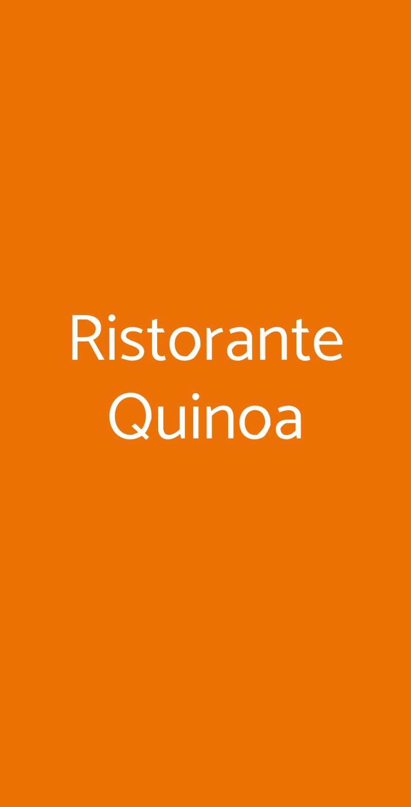 Ristorante Quinoa Firenze menù 1 pagina