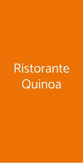 Ristorante Quinoa, Firenze