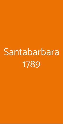 Santabarbara 1789