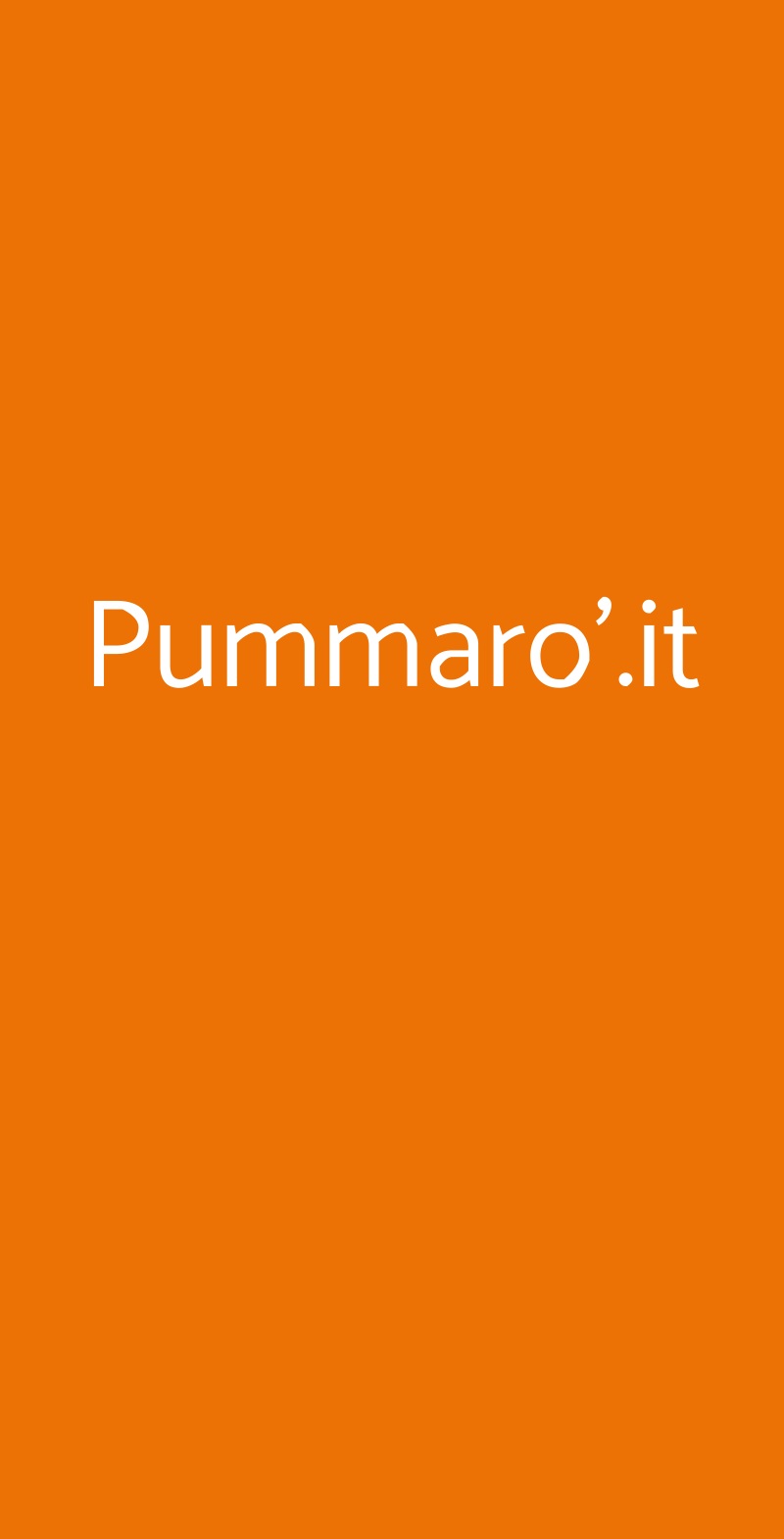 Pummaro'.it Torino menù 1 pagina