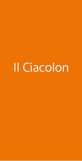 Il Ciacolon, Torino