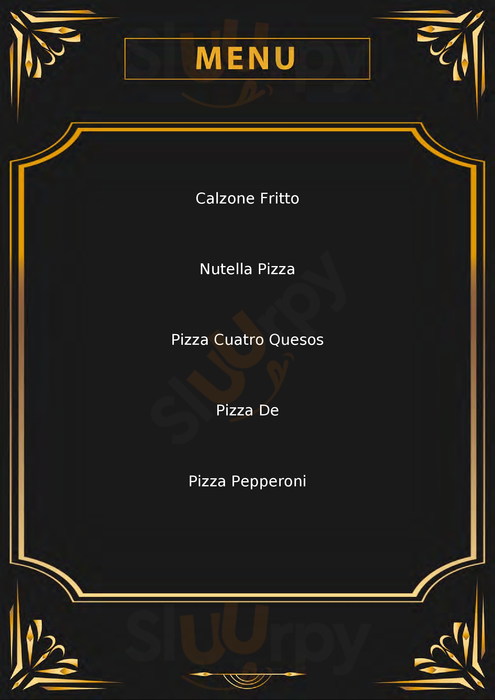 Pizzeria O'Scugnizzo Firenze menù 1 pagina