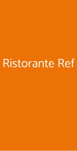 Ristorante Ref