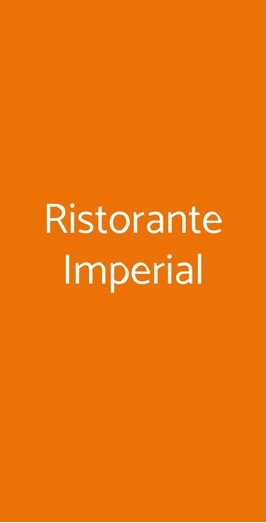 Ristorante Imperial, Torino