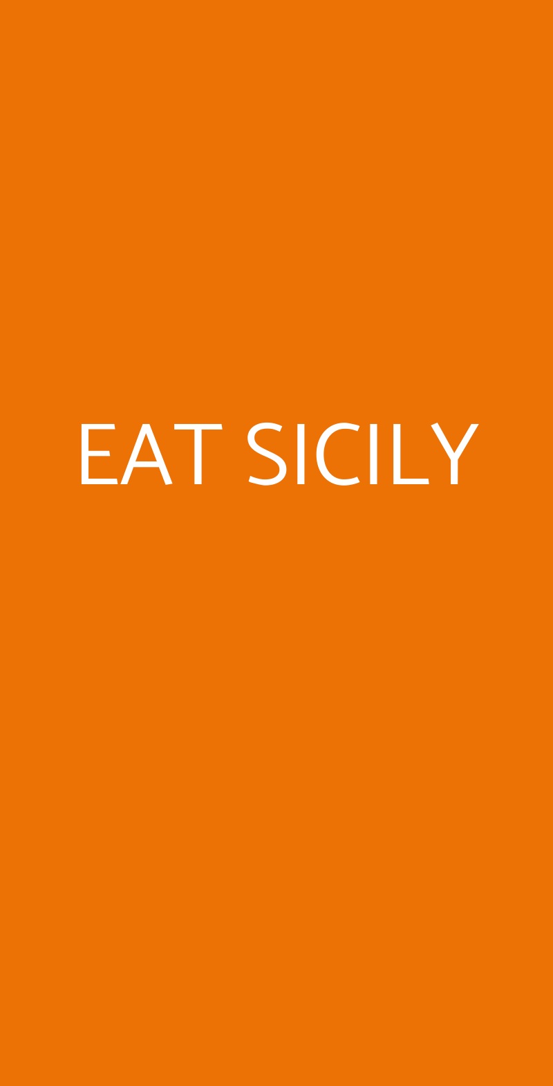 EAT SICILY Torino menù 1 pagina