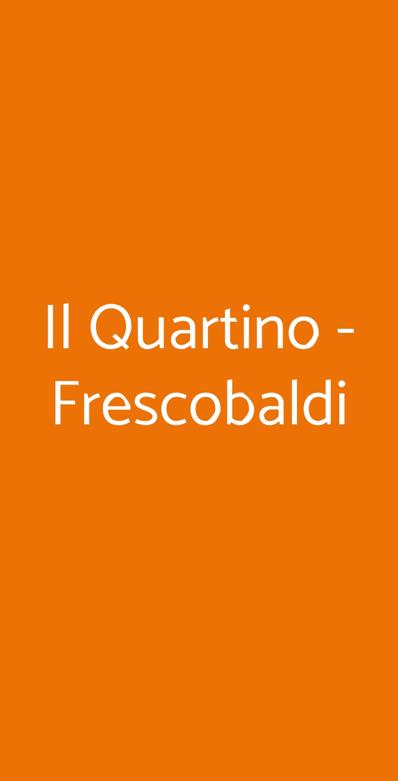 Il Quartino - Frescobaldi Pelago menù 1 pagina