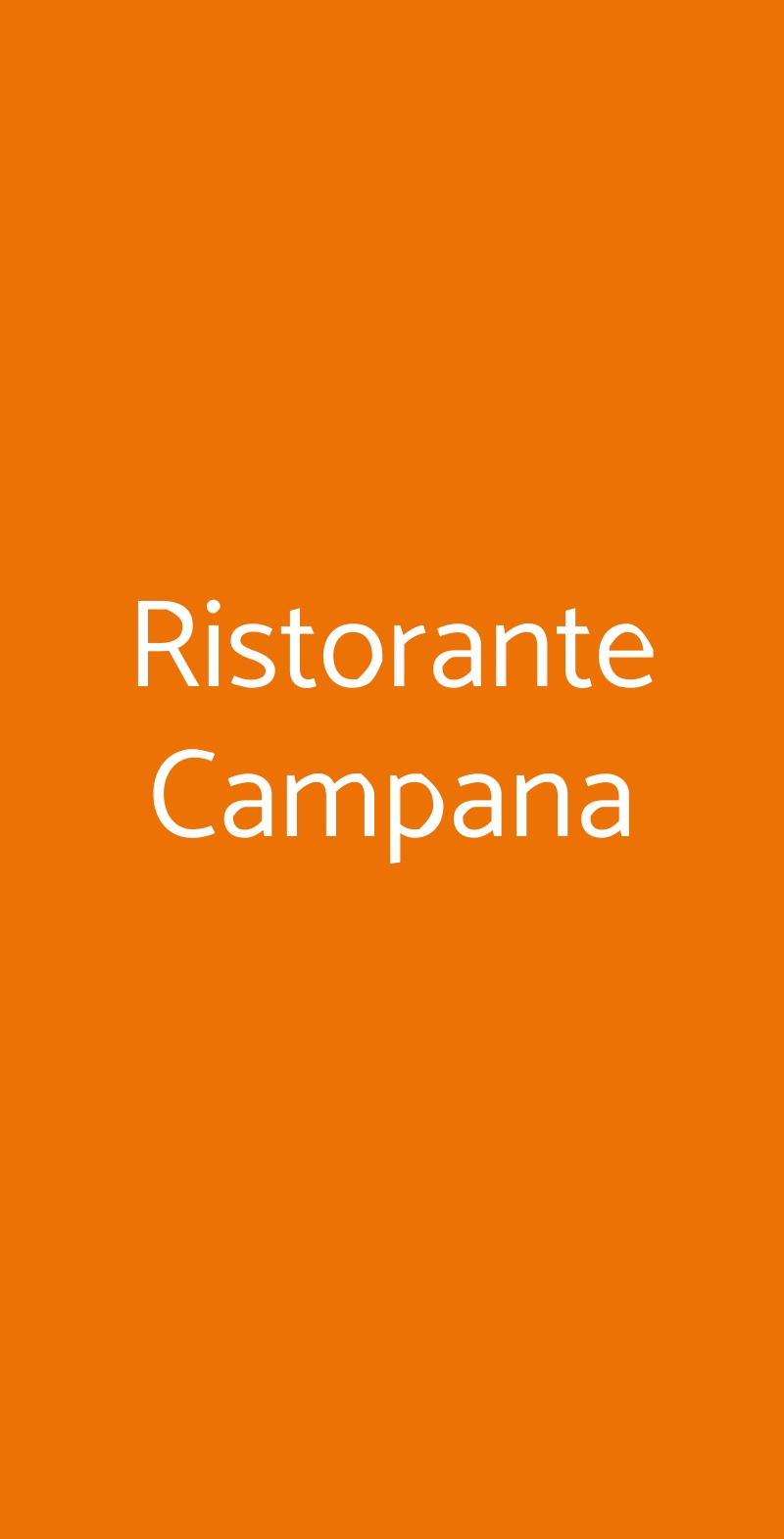 Ristorante Campana La Cassa menù 1 pagina