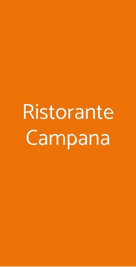 Ristorante Campana, La Cassa