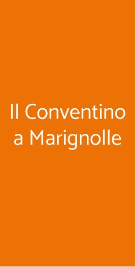 Il Conventino A Marignolle, Firenze