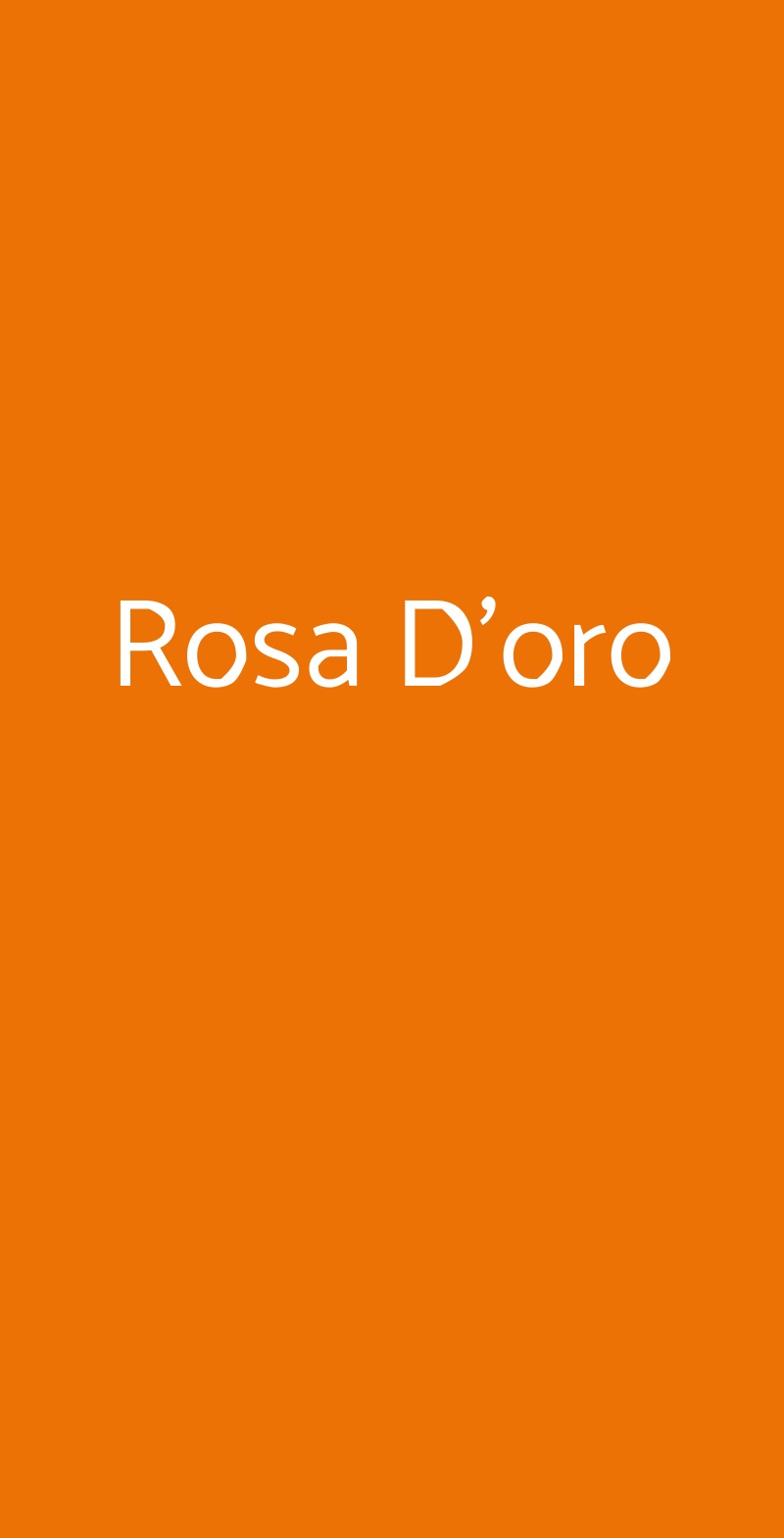 Rosa D'oro Druento menù 1 pagina