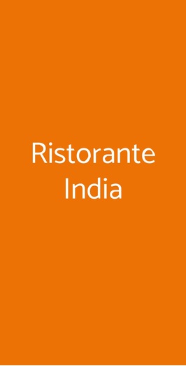Ristorante India, Fiesole