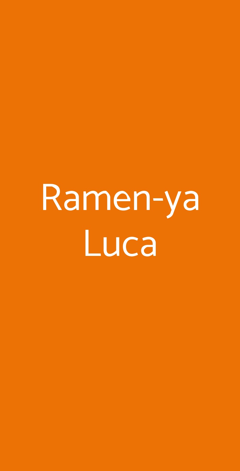 Ramen-ya Luca Torino menù 1 pagina