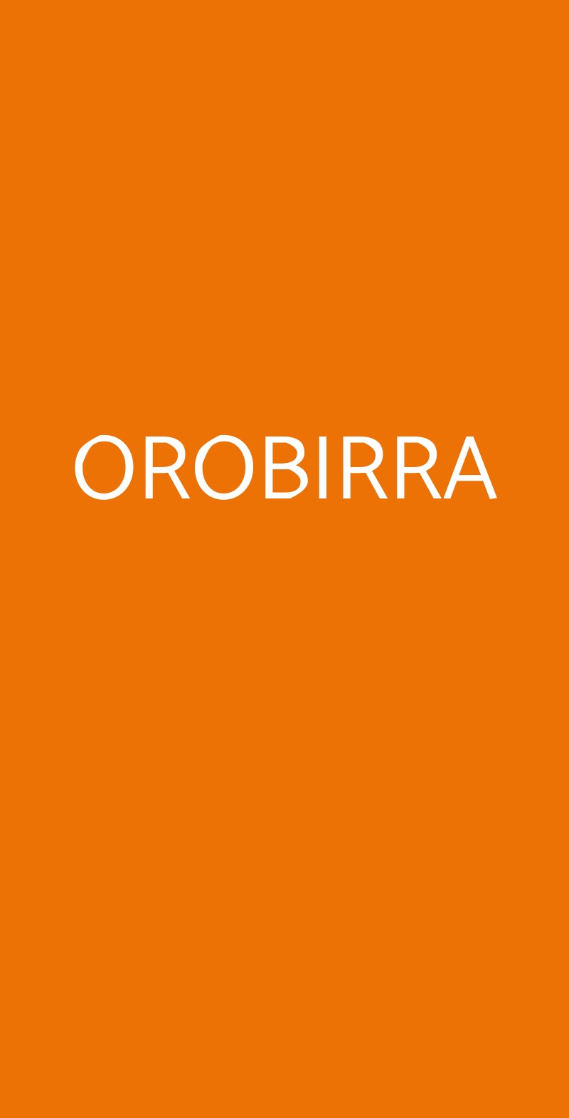 OROBIRRA Torino menù 1 pagina