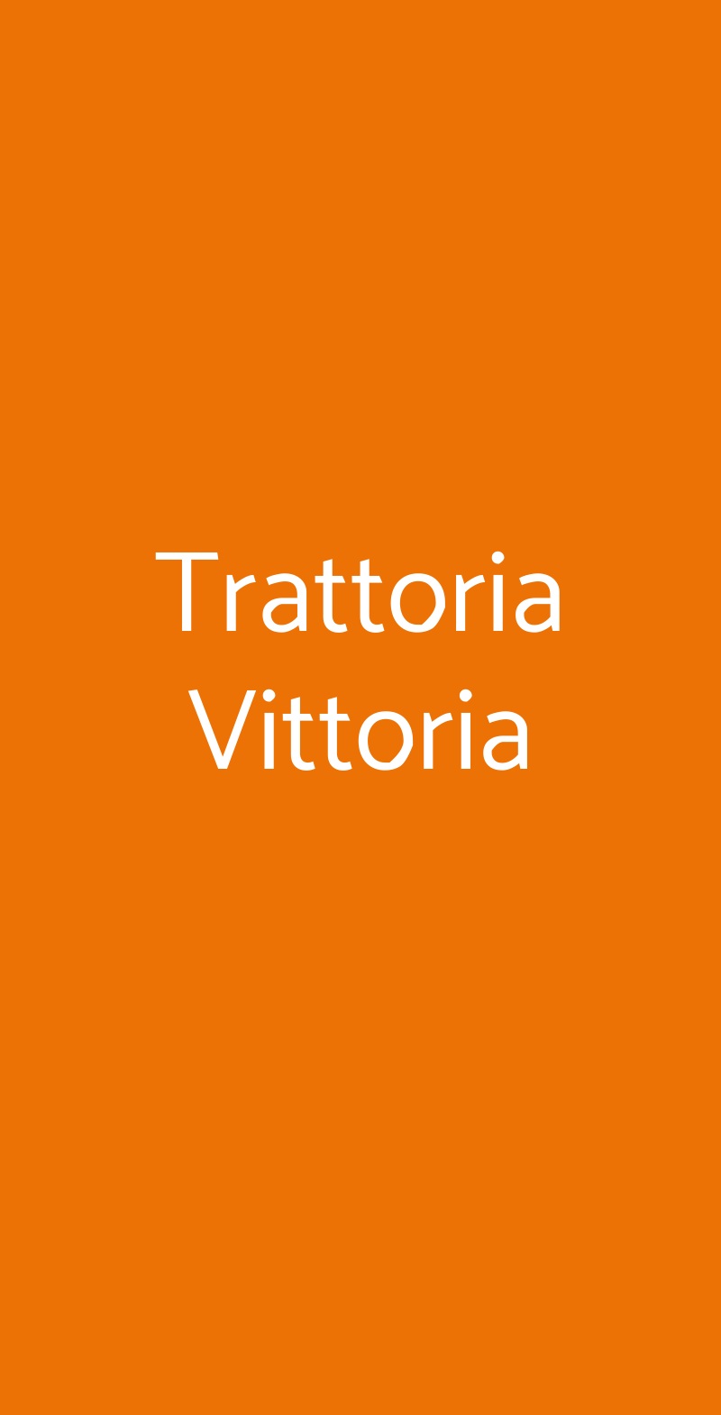 Trattoria Vittoria Firenze menù 1 pagina